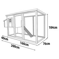 Flamingo Poulailler Palacio Classic Brun