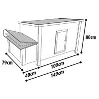 Flamingo Kippenhok Fort Classic Bruin