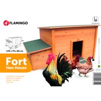 Flamingo Kippenhok Fort Classic Bruin