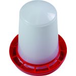 Feeding trough Poultry Classic Cylinder Red & White