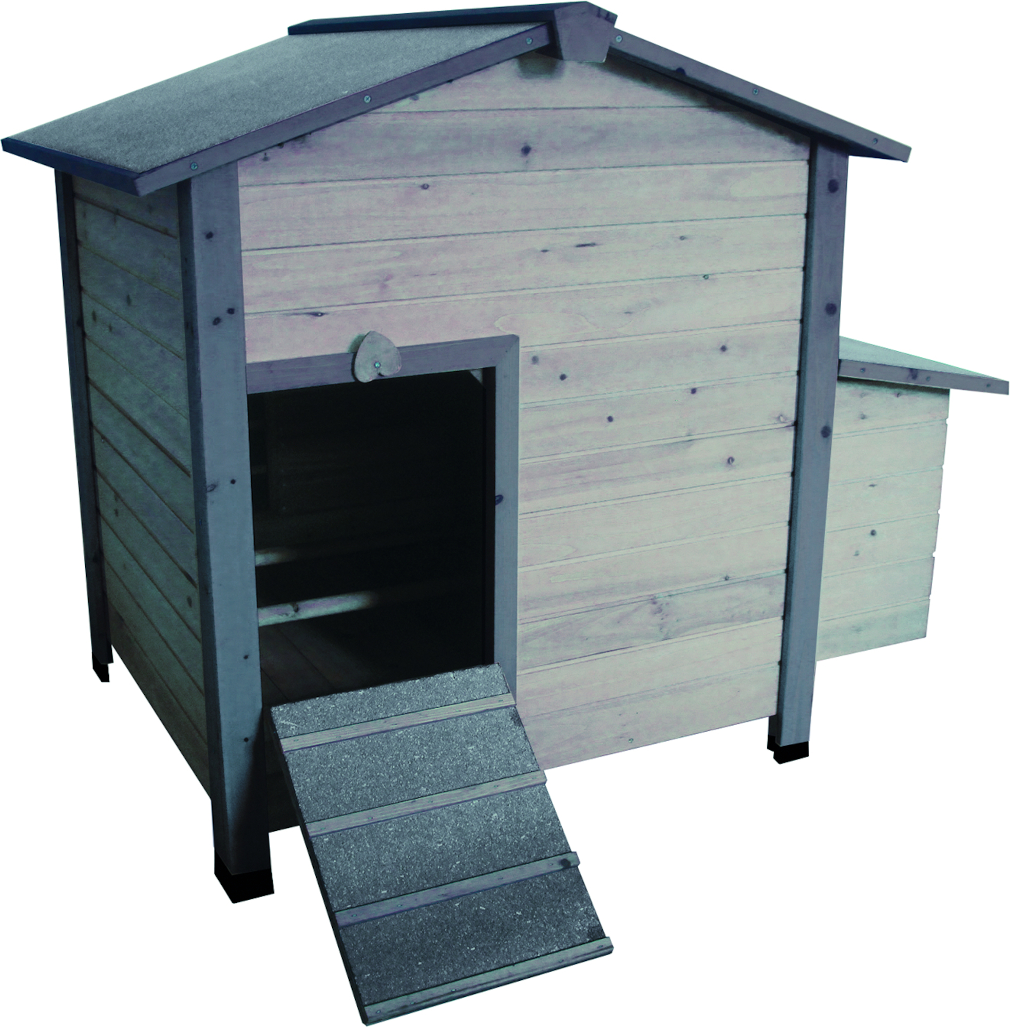 Flamingo Kippenhok Happy Hen Cottage Grijs