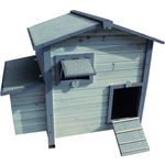 Gallinero Happy Hen Cottage Gris