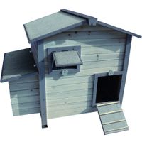 Flamingo Kippenhok Happy Hen Cottage Grijs