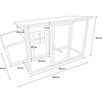 Flamingo Chicken house Palacio Cottage Grey