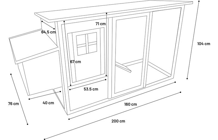 Flamingo Chicken house Palacio Cottage Grey