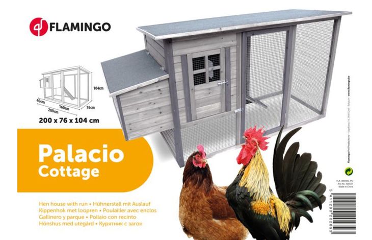 Flamingo Chicken house Palacio Cottage Grey