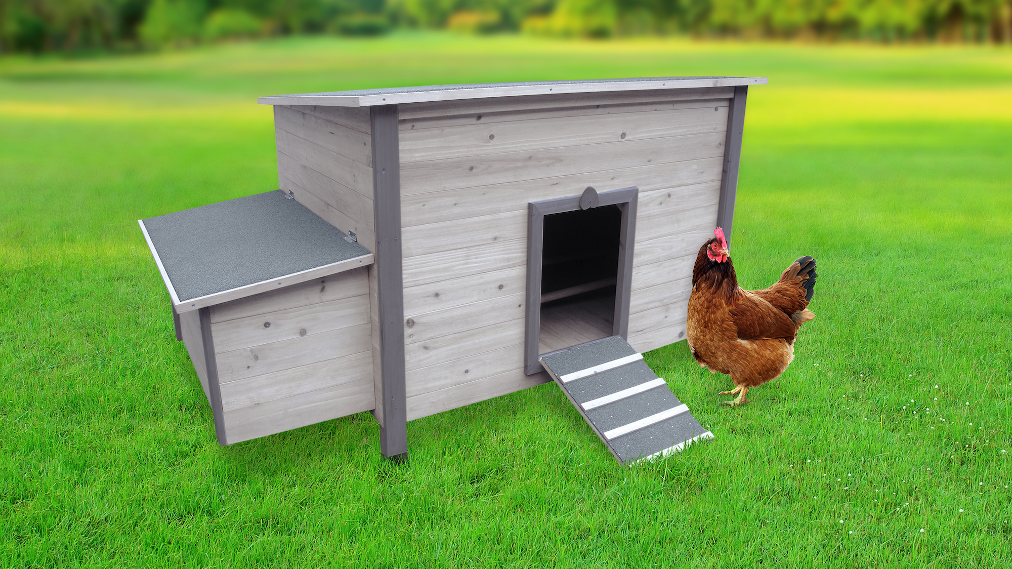 Flamingo Chicken house Fort Cottage Grey