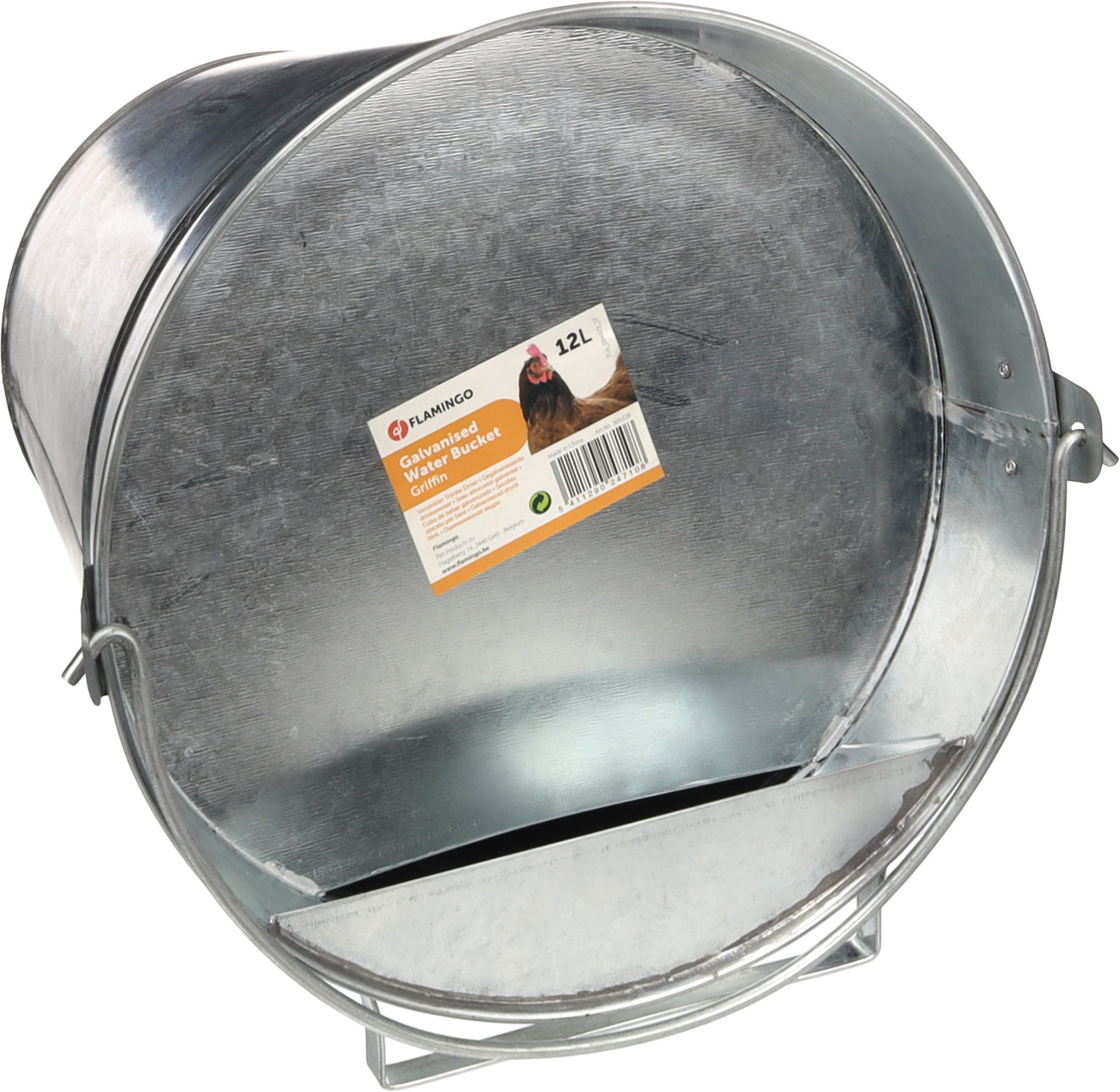 Flamingo Drinking bucket Poultry Griffin Silver