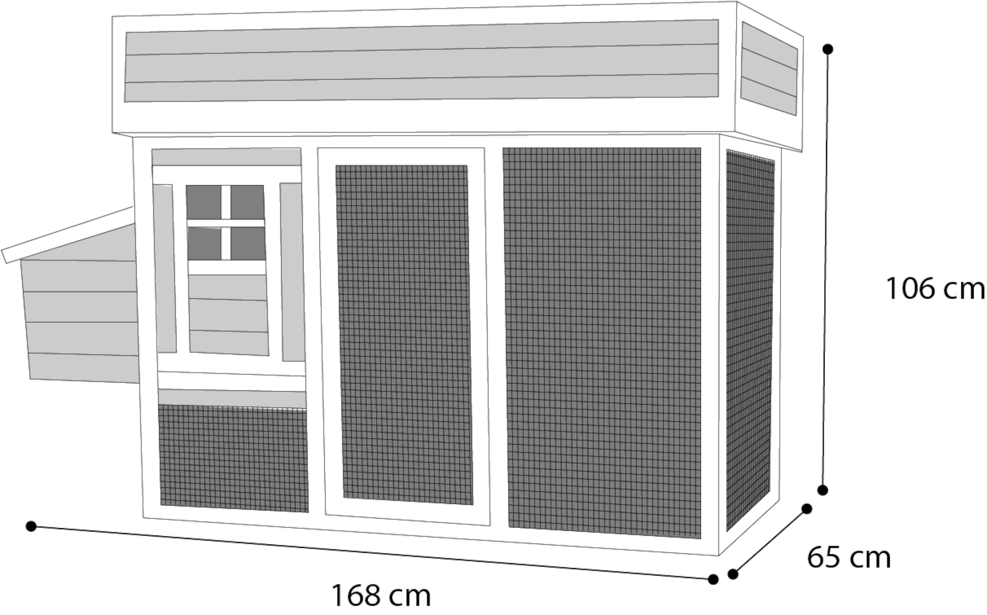 Flamingo Chicken house Flora Country Brown
