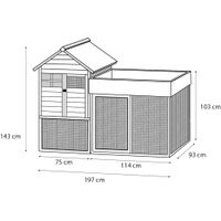 Flamingo Poulailler Pixy Country Brun