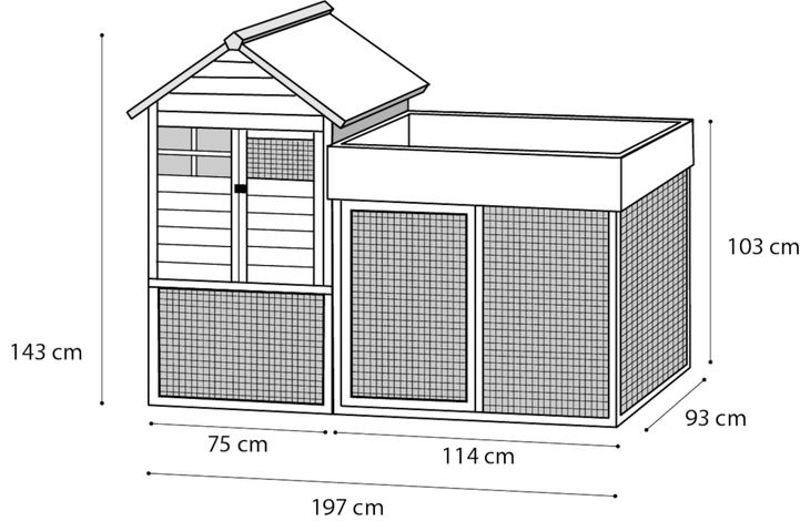 Flamingo Poulailler Pixy Country Brun