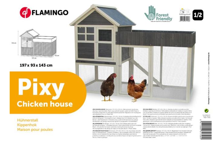 Flamingo Poulailler Pixy Country Brun