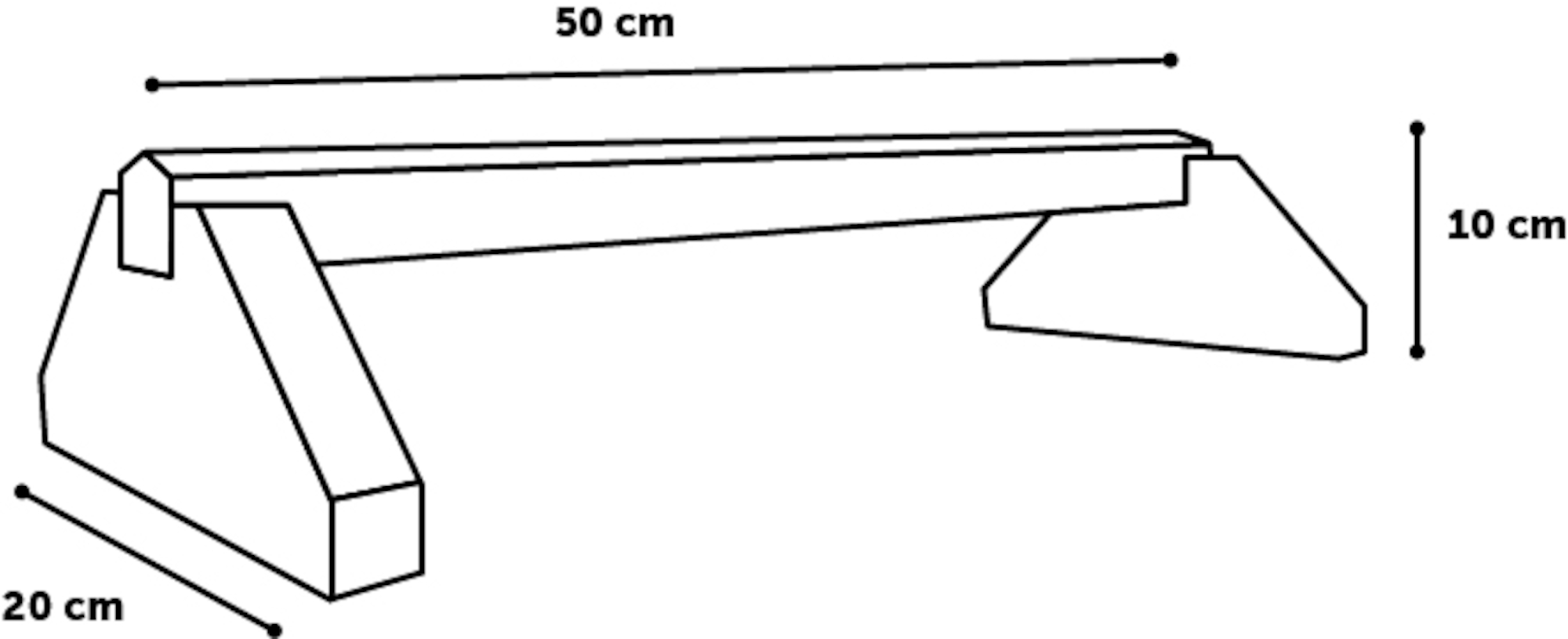 Flamingo Sitzstange Natürlich - Holz