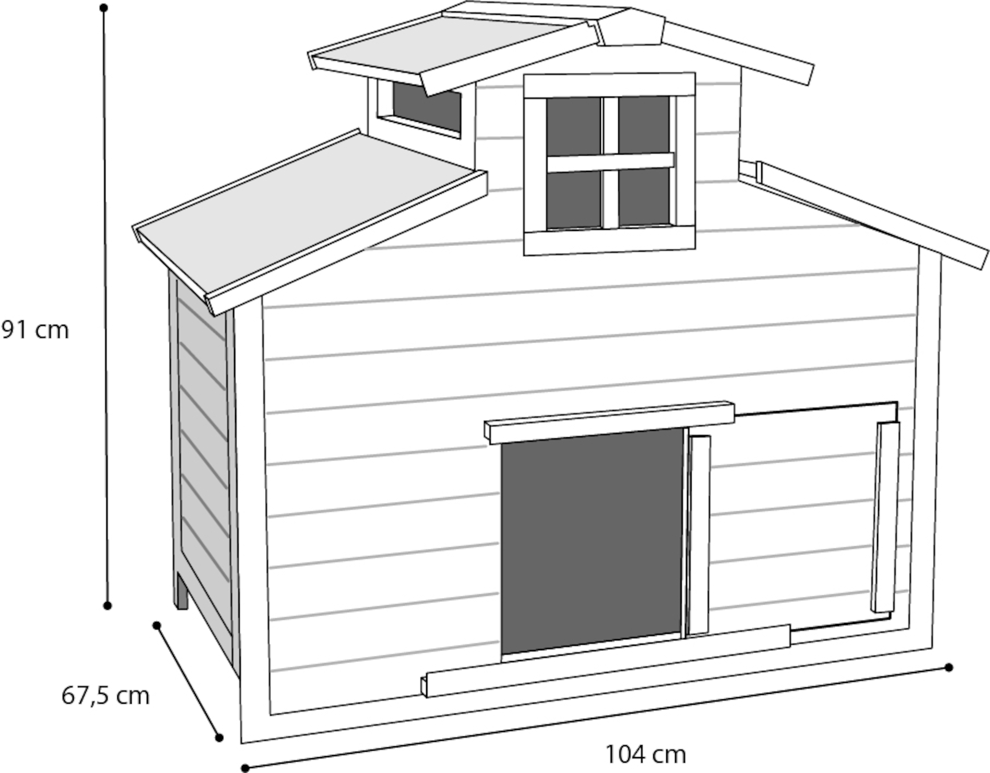 Flamingo Chicken house Yandan Scandic White
