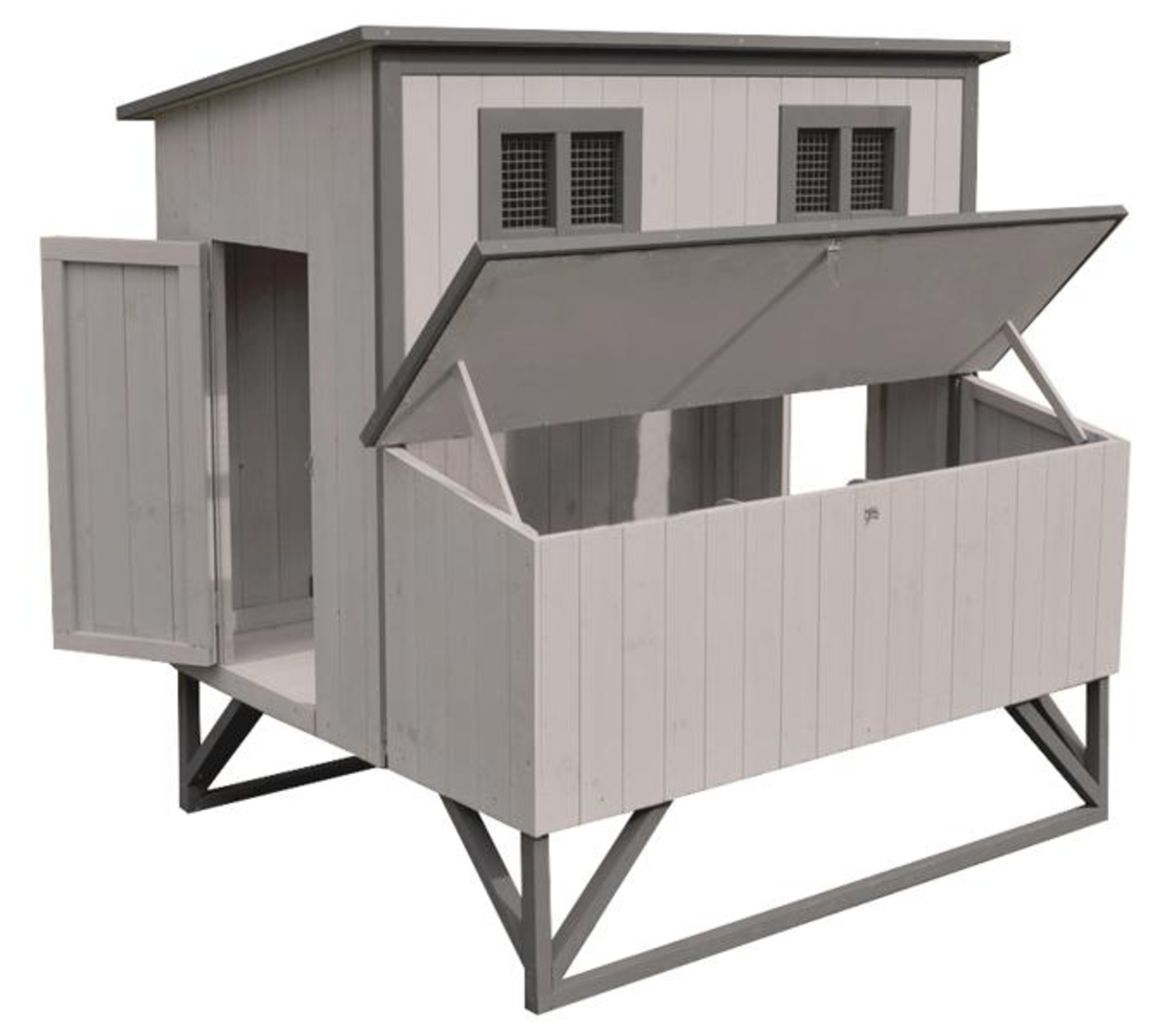 Flamingo Casetta per galline Cosmo Cottage Grigio