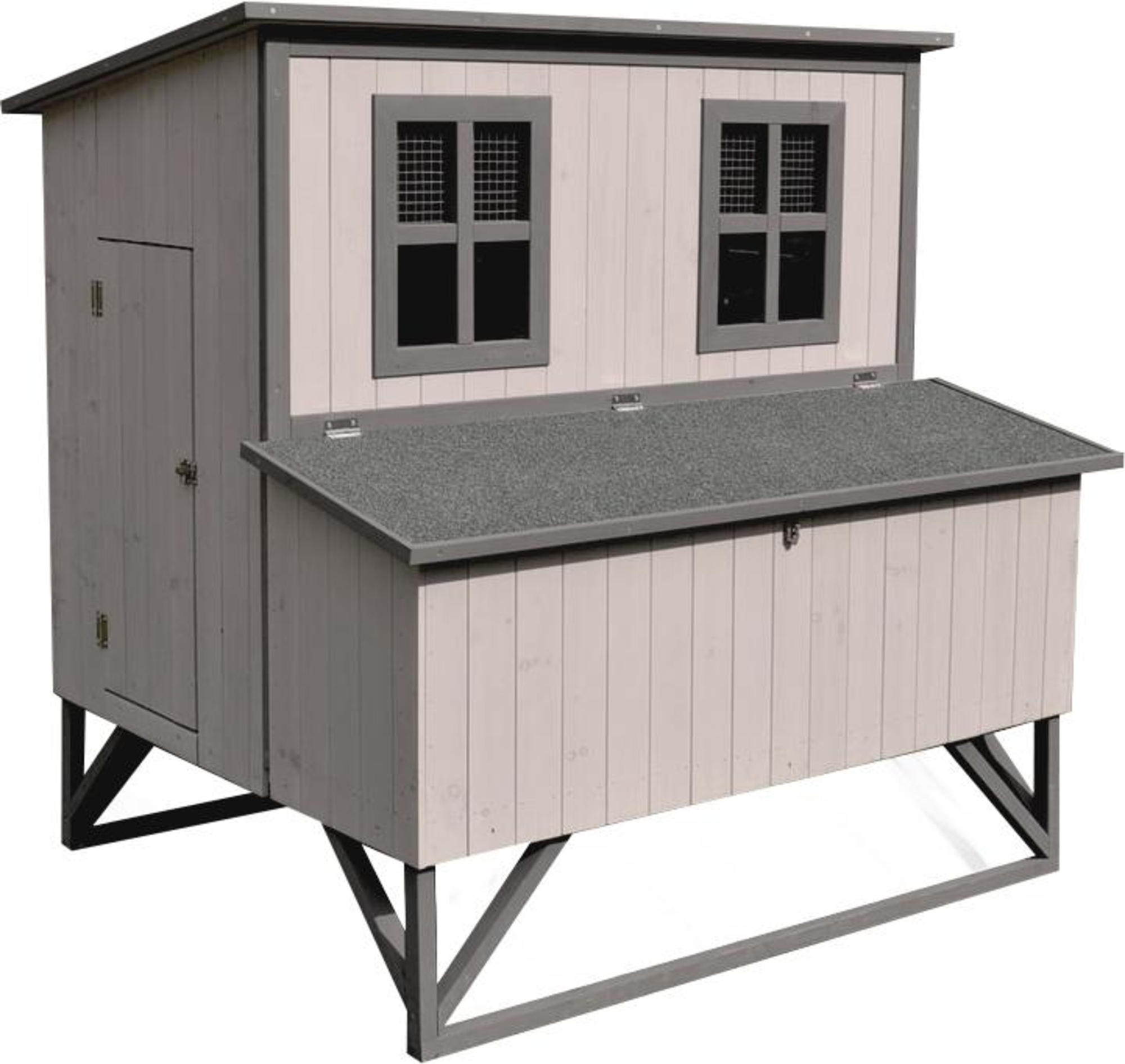 Flamingo Casetta per galline Cosmo Cottage Grigio