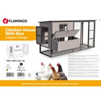 Flamingo Kippenhok Calypso Cottage Grijs