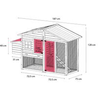 Flamingo Kippenhok Vigo Rustic Grijs