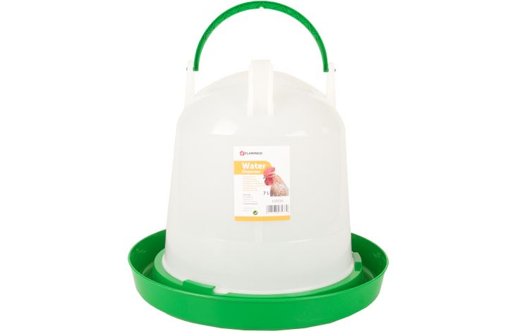 Flamingo Drinkklok Pluimvee Twist Rond Groen & Wit