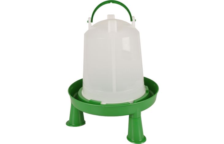 Flamingo Drinkklok met pootjes Pluimvee Twist Groen & Wit