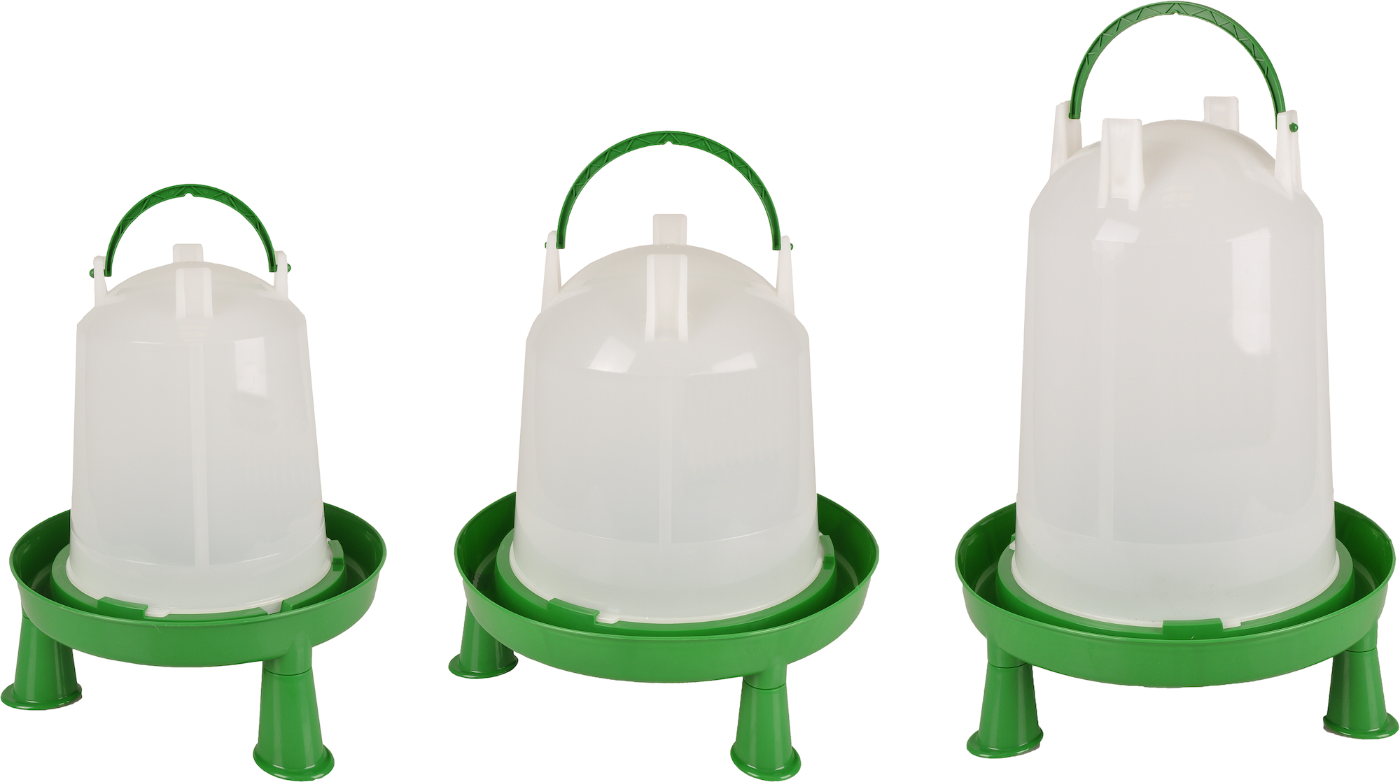 Flamingo Distributeur d'eau avec pieds Volailles Twist Vert & Blanc