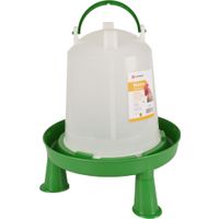 Flamingo Drinkklok met pootjes Pluimvee Twist Groen & Wit