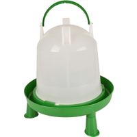 Flamingo Drinkklok met pootjes Pluimvee Twist Groen & Wit