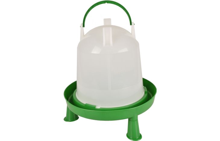 Flamingo Drinkklok met pootjes Pluimvee Twist Groen & Wit