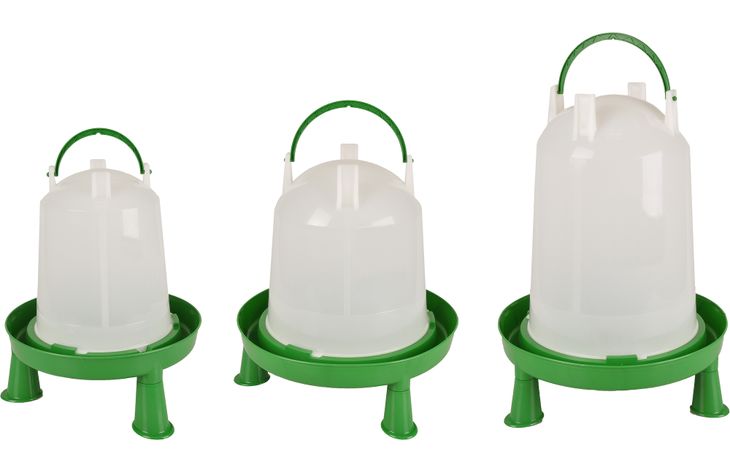 Flamingo Drinkklok met pootjes Pluimvee Twist Groen & Wit