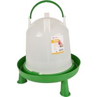 Flamingo Drinkklok met pootjes Pluimvee Twist Groen & Wit
