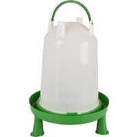 Flamingo Drinkklok met pootjes Pluimvee Twist Groen & Wit