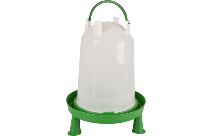 Flamingo Drinkklok met pootjes Pluimvee Twist Groen & Wit
