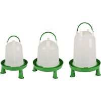 Flamingo Drinkklok met pootjes Pluimvee Twist Groen & Wit
