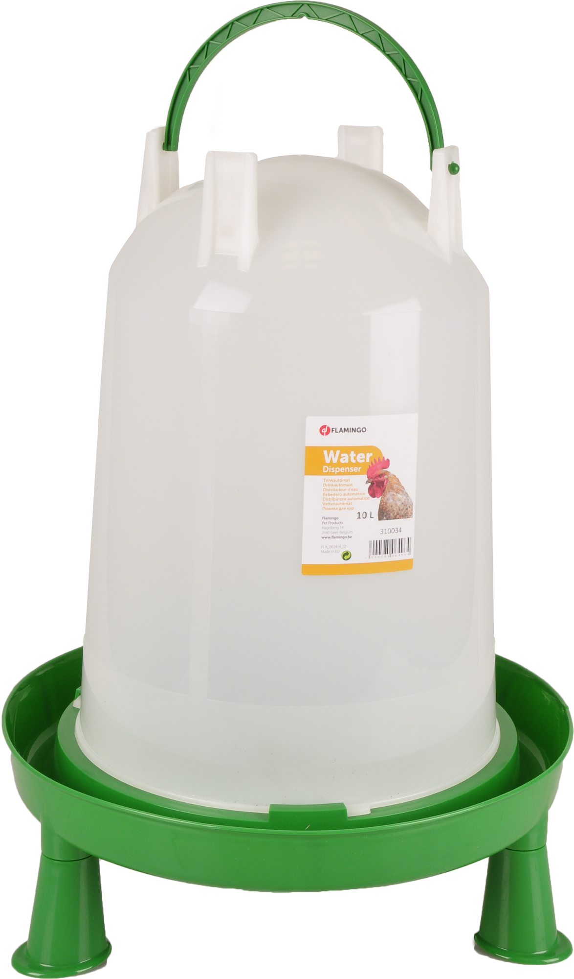 Flamingo Water dispenser with feet Poultry Twist Green & White