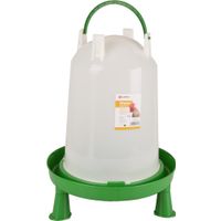 Flamingo Drinkklok met pootjes Pluimvee Twist Groen & Wit