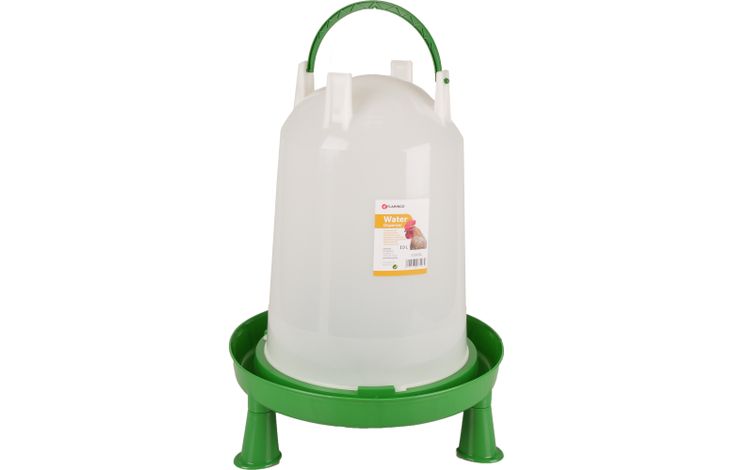 Flamingo Drinkklok met pootjes Pluimvee Twist Groen & Wit