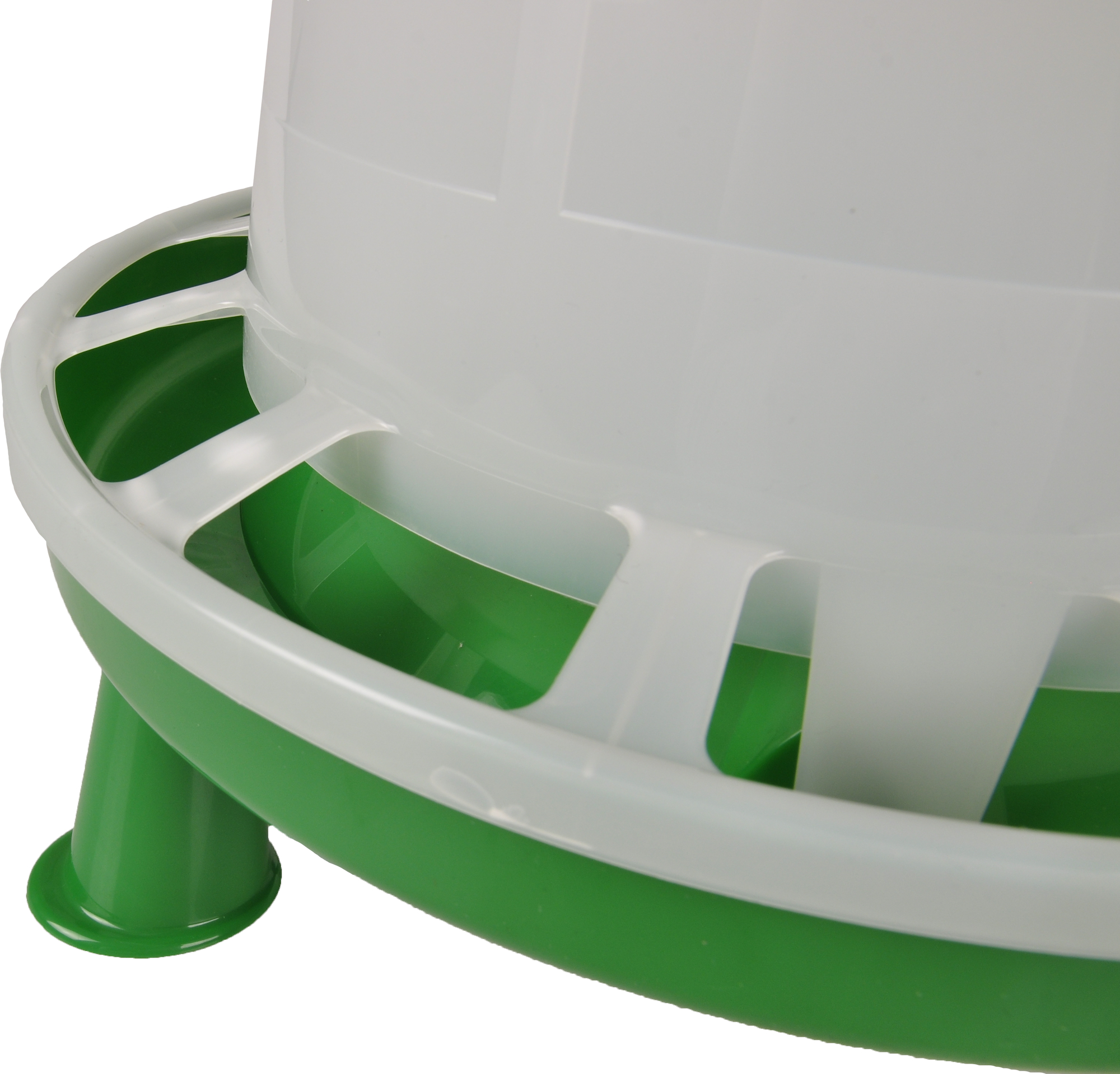 Flamingo Feeding trough with feet Poultry Twist Green & White