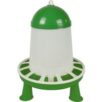 Flamingo Voederbak met pootjes Pluimvee Twist Groen & Wit