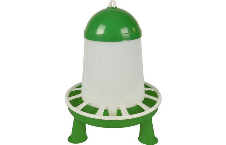 Flamingo Voederbak met pootjes Pluimvee Twist Groen & Wit