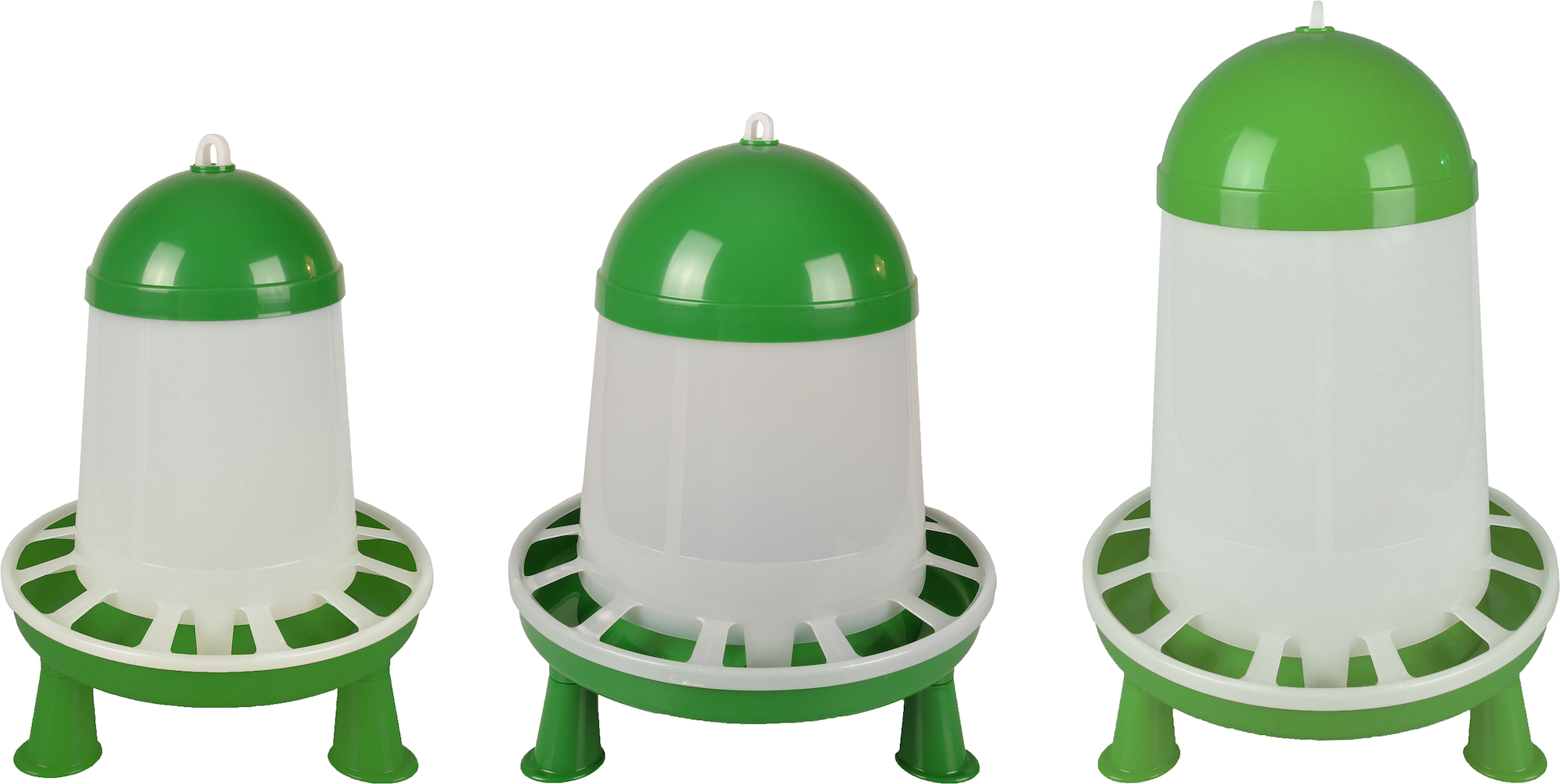 Flamingo Feeding trough with feet Poultry Twist Green & White