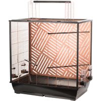 Flamingo Parkietenkooi Siri Koper Zwart