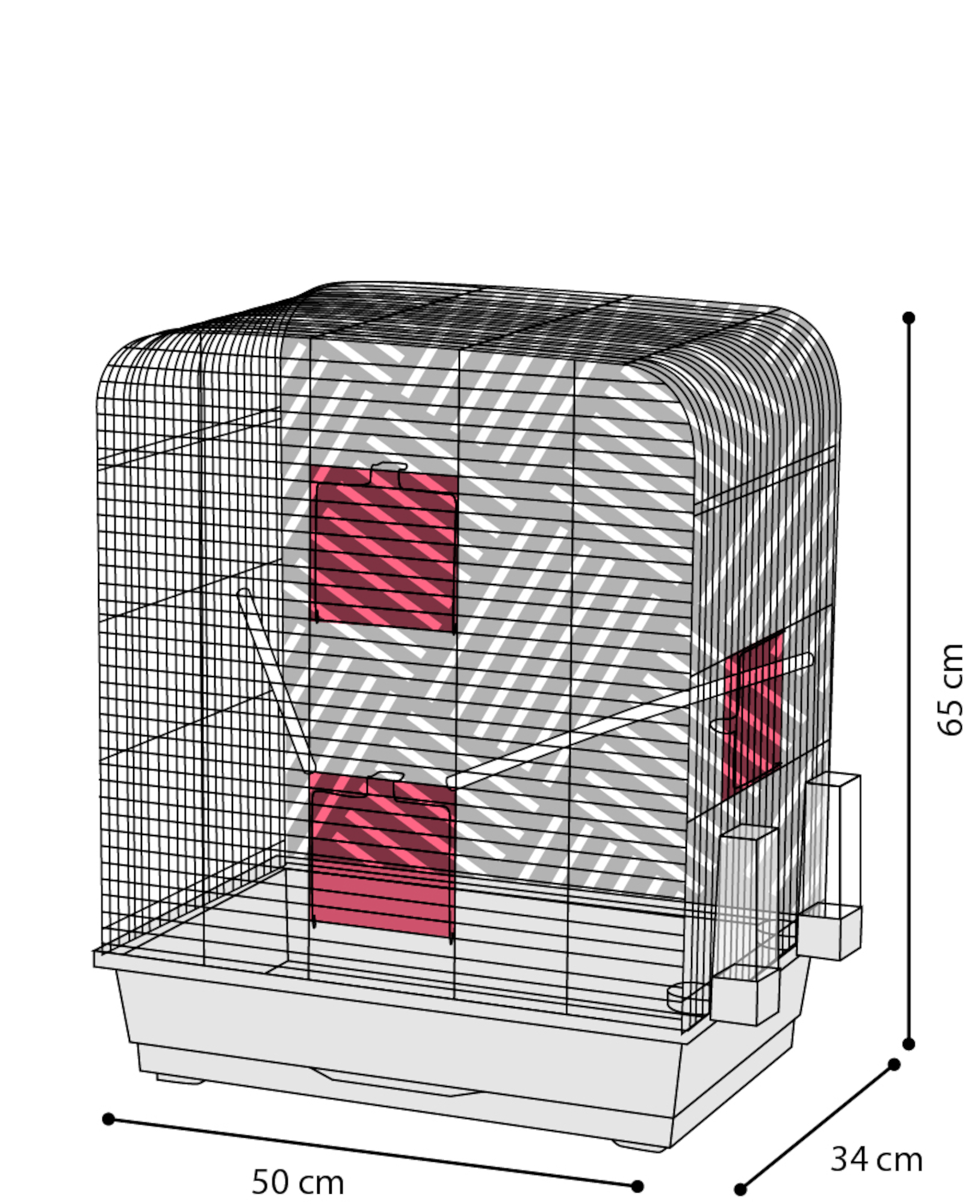 Flamingo Parakeet cage Mona Copper Black