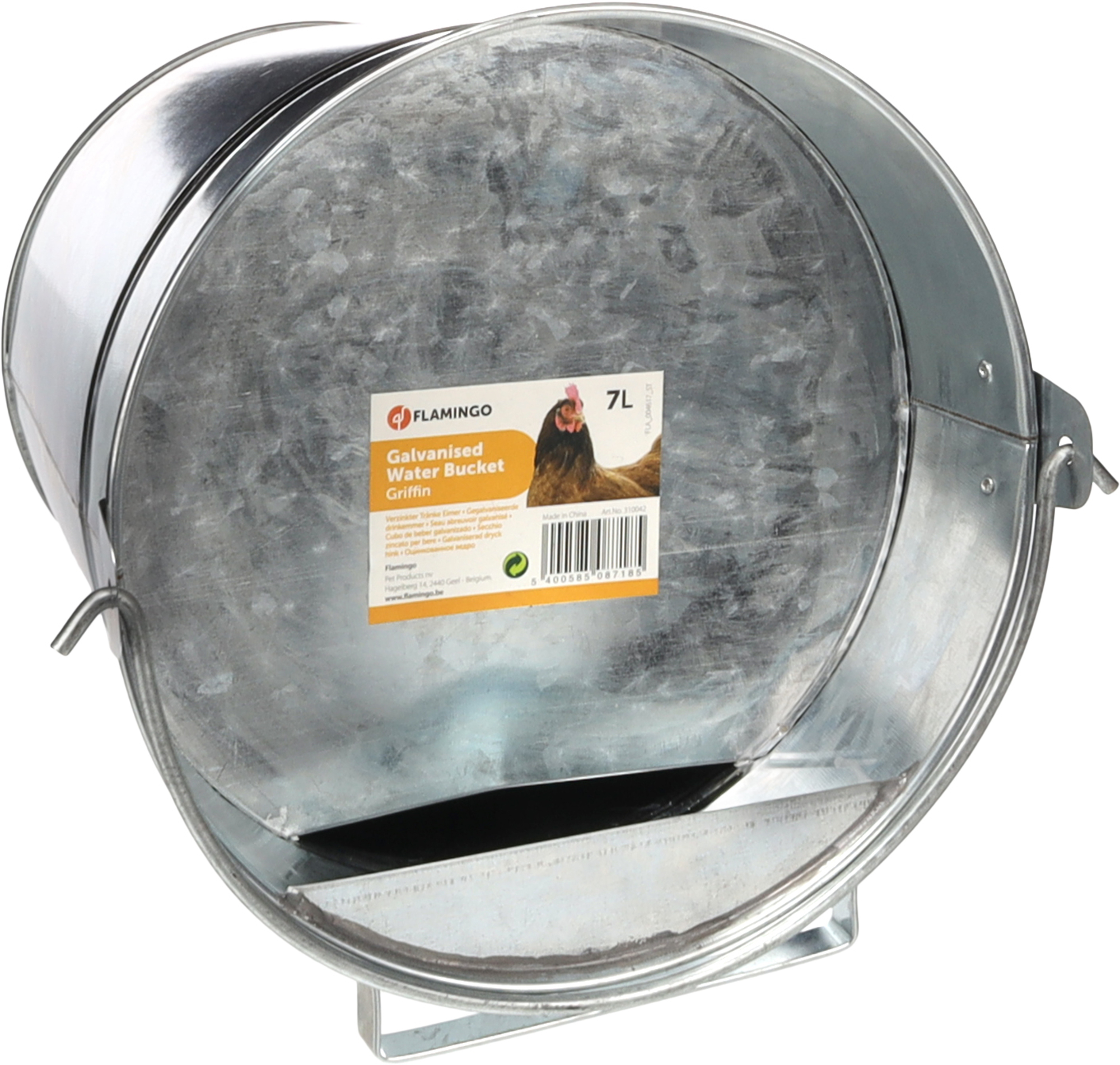 Flamingo Drinking bucket Poultry Griffin Silver