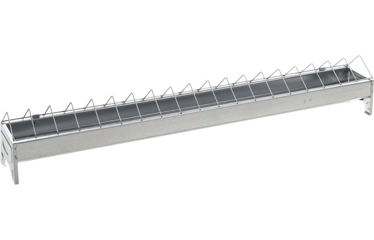 Flamingo Feeding trough Poultry Herka Rectangle Silver