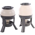 Feeding trough Poultry Mivo Round Grey