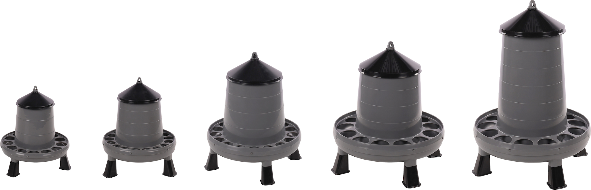 Flamingo Gamelle pour la nourriture Volailles Edna Gris