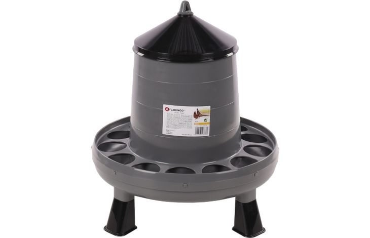Flamingo Gamelle pour la nourriture Volailles Edna Gris