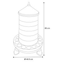 Flamingo Feeding trough Poultry Edna Grey