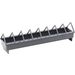 Feeding trough Poultry Daisy Rectangle Grey