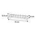 Feeding trough Poultry Daisy Rectangle Grey